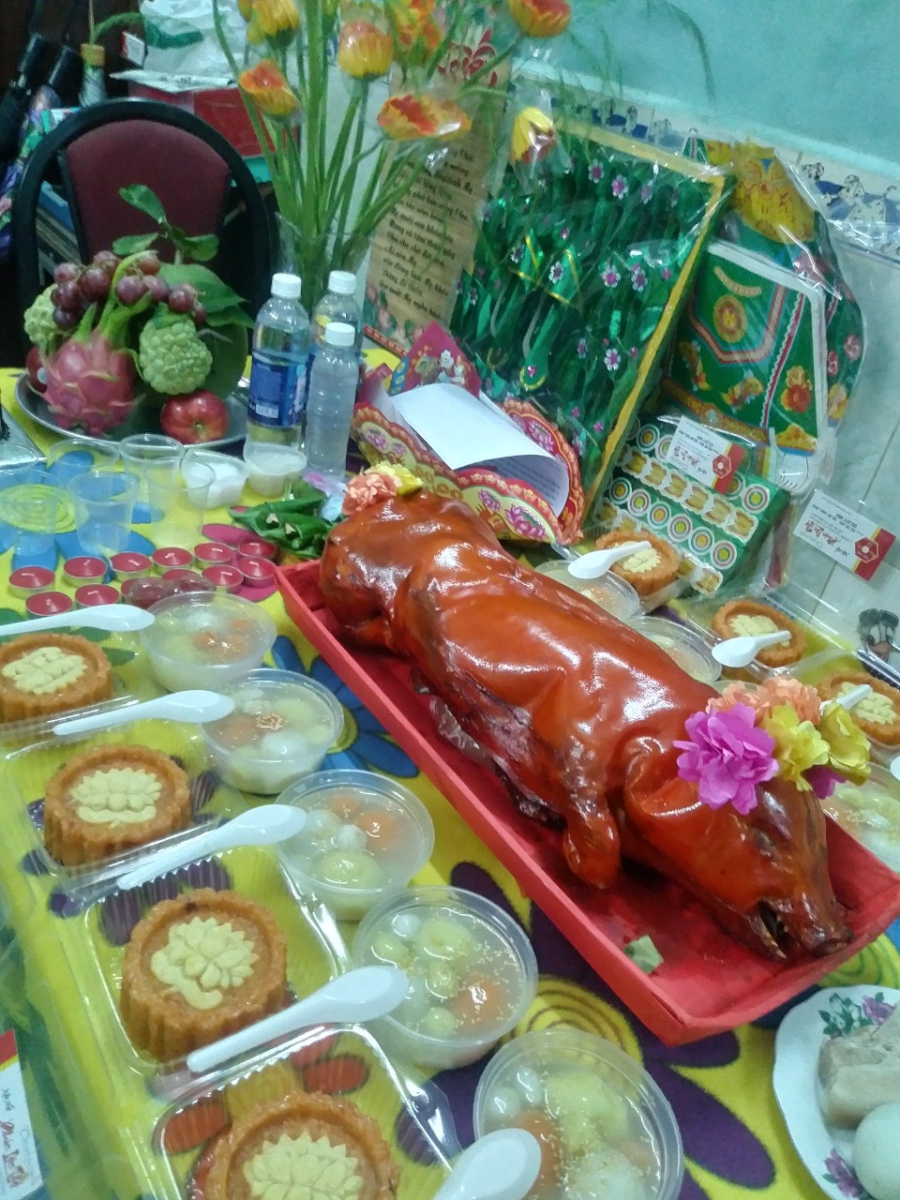 Mâm cúng thôi nôi bé gái trọn gói